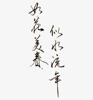 如花美眷似水流年免抠