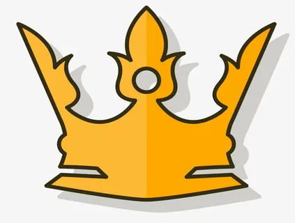 金色三叉戟皇冠免抠