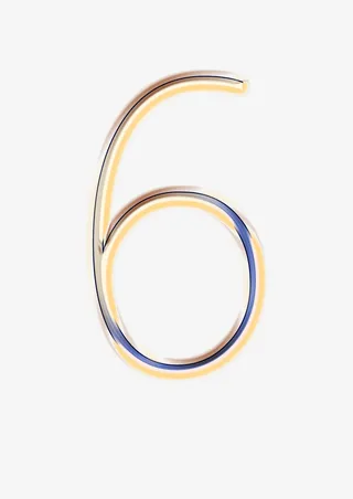 数字元素 6  倒计时免抠