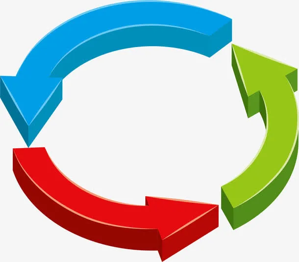 经典环形矢量散热箭头免抠