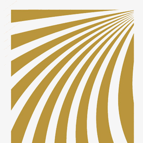 黄色放射状图案素材免抠