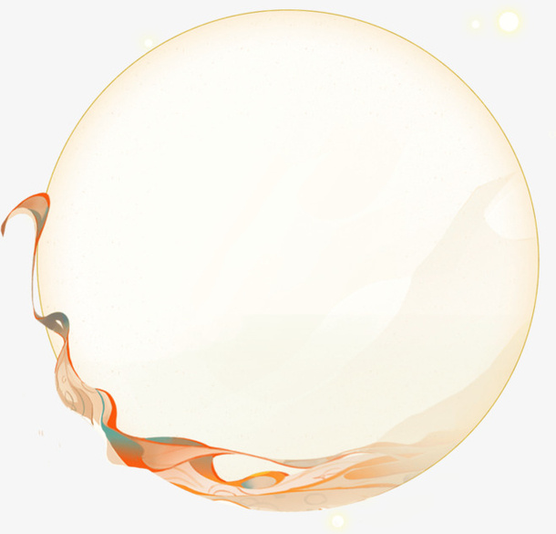 中国风中秋圆月素材免抠