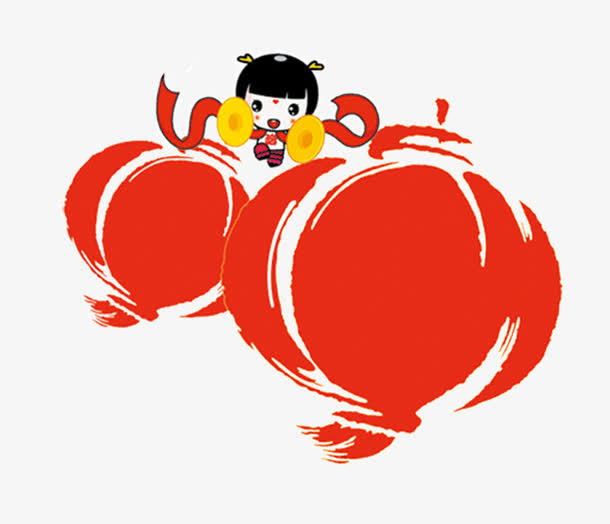 手绘灯笼免抠