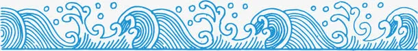 中国风海浪浪花免抠