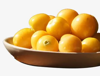 黄色小香泡免抠