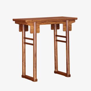 简约花梨木供台免抠