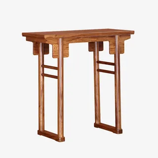 简约花梨木供台免抠