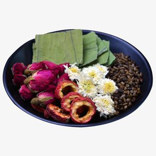 山楂菊花荷叶茶免抠