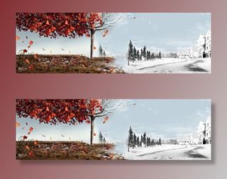 淘宝秋冬季呢子褂背景banner免抠