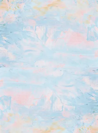 淡蓝色水彩油画质感图片高清