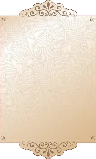 金色花纹 树叶纹免抠