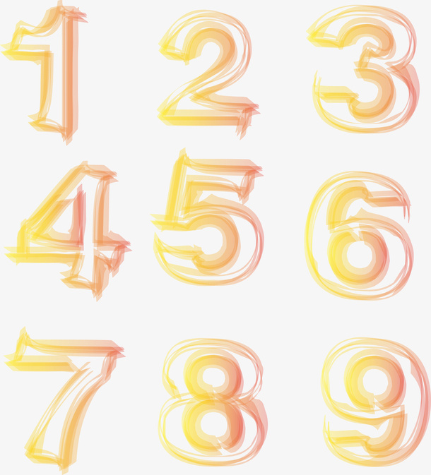 数字，节日，生日，童年，六一免抠