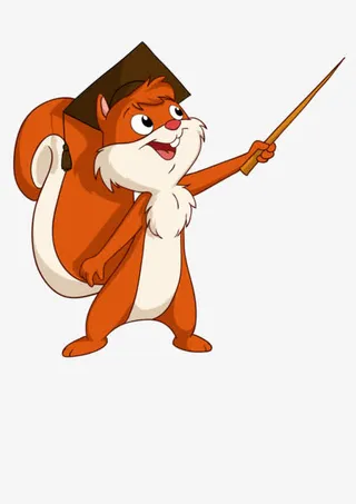 博士小松鼠免抠