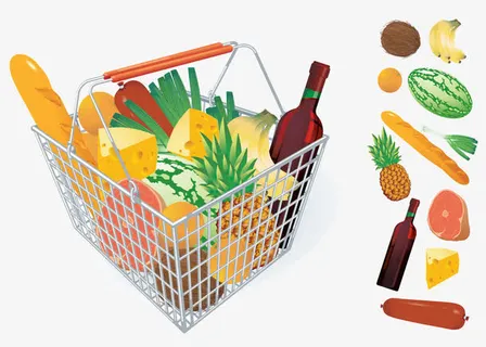 蔬菜水果篮子免抠