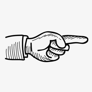 矢量卡通手指指引免抠