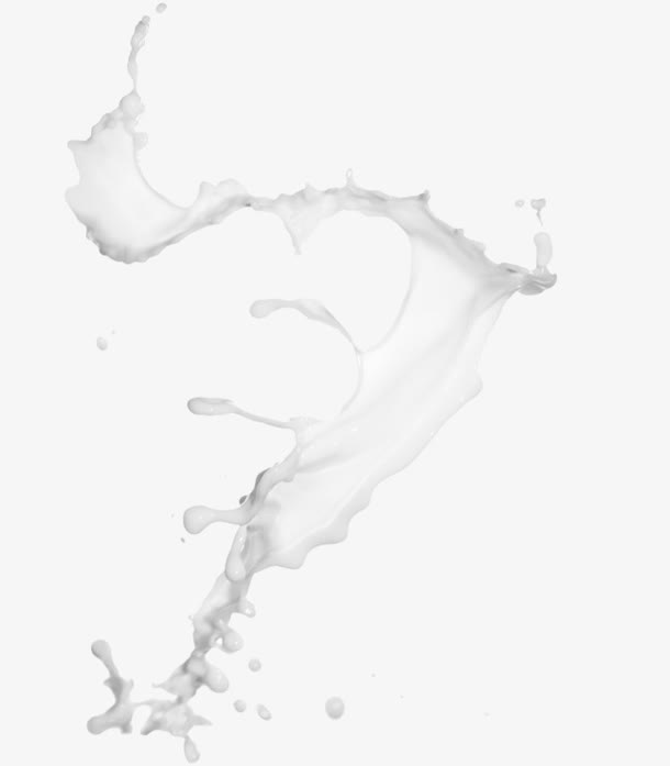 液体 牛奶 飞溅 PNG 素材免抠