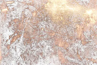 黄色斑驳杂乱金属铁锈纹理免抠