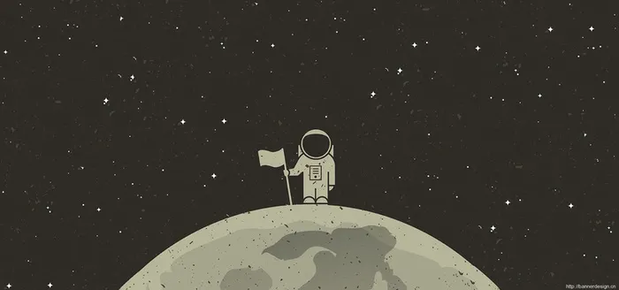 手绘外星人卡通黑色背景高清