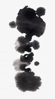 黑色毛笔笔刷素材14免抠