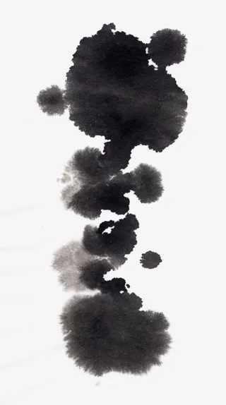 黑色毛笔笔刷素材14免抠