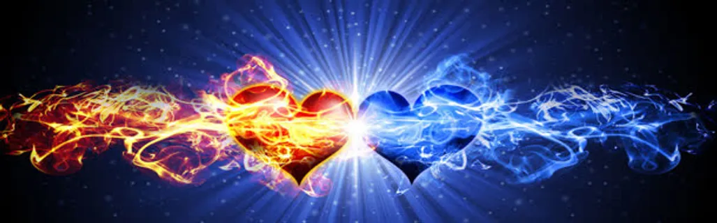 绚丽爱心淘宝海报背景