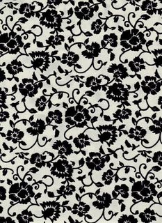 复古黑白花卉壁纸背景免抠背景底纹元素