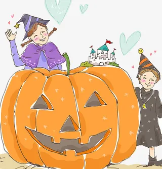 万圣节插画免抠