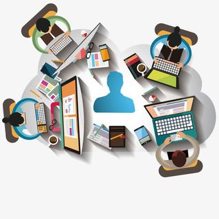 矢量办公商业人物免抠