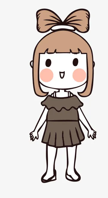 人物手绘插画可爱素材50免抠