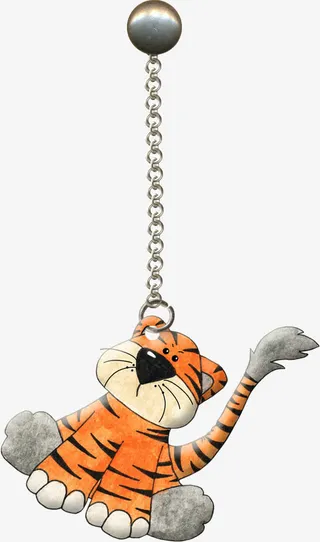 老虎吊坠免抠