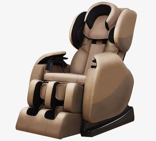 实物家用棕色按摩椅免抠