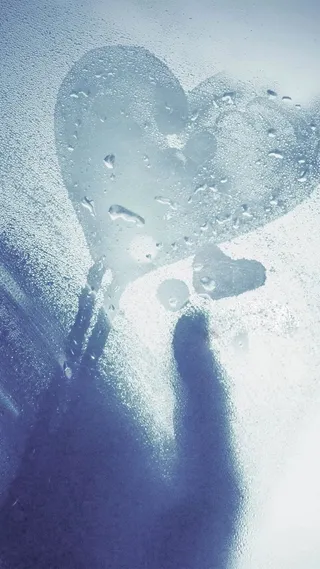 蓝色水雾浪漫情人节主题H5背景高清