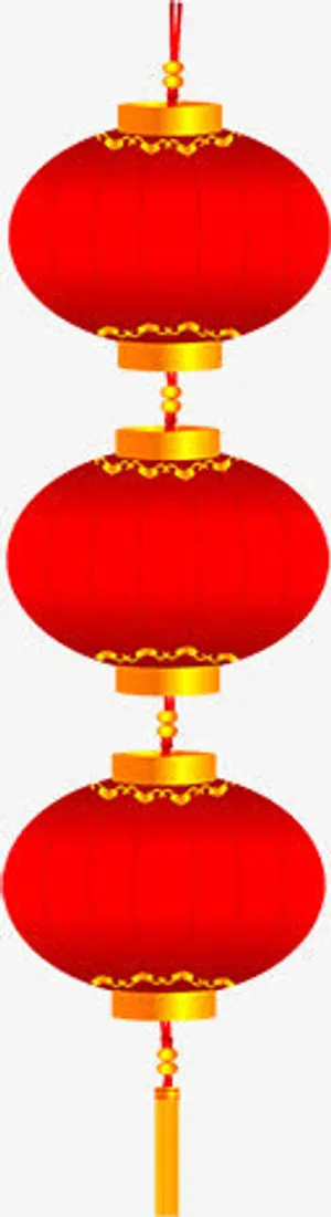 一串红灯笼免抠