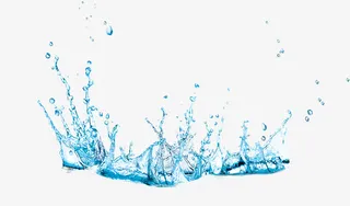 夏日海报水滴波纹设计免抠