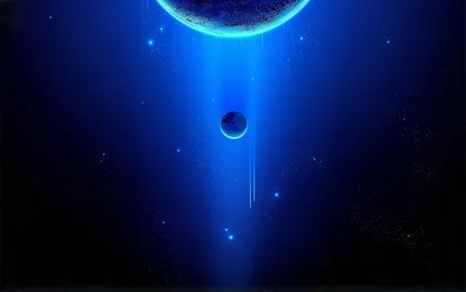 蓝色渐变科幻背景高清