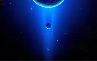 蓝色渐变科幻背景高清