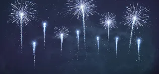 烟花节梦幻紫色banner背景高清