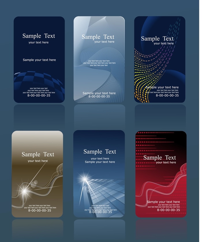 科技生活创意 卡片设计矢量素材高清