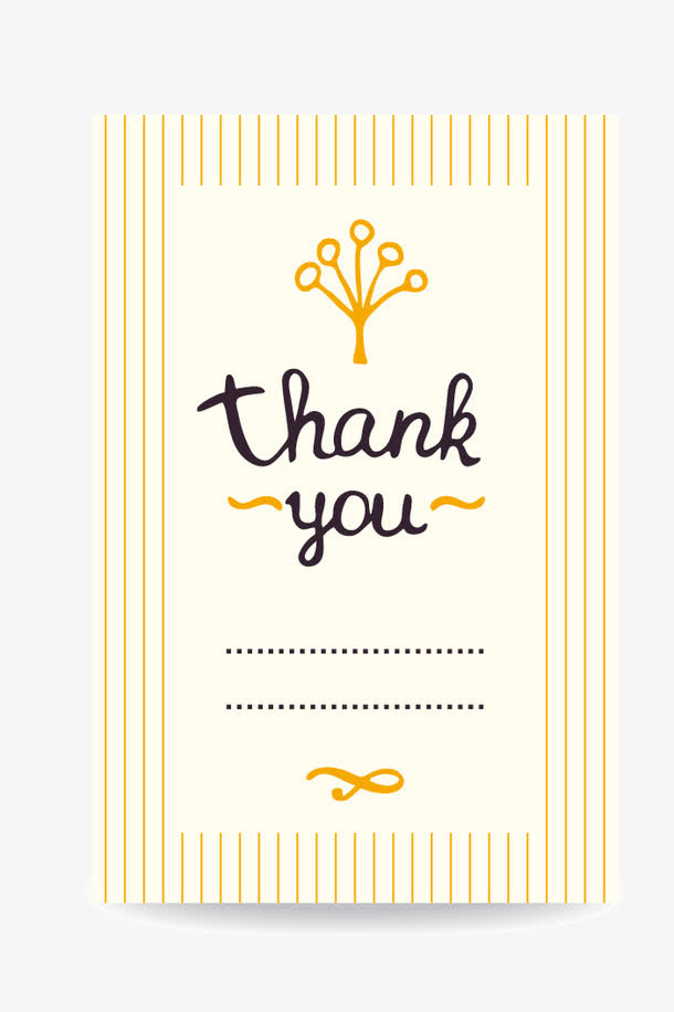 感谢卡片免抠