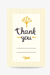 感谢卡片免抠