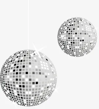 舞厅水晶球矢量图免抠