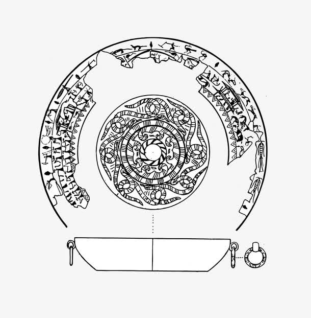 青铜圆形免抠
