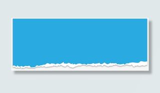 撕开的蓝纸矢量免抠