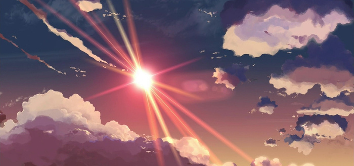 手绘炫彩动漫背景图高清