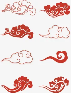 祥云纹祥国潮免抠