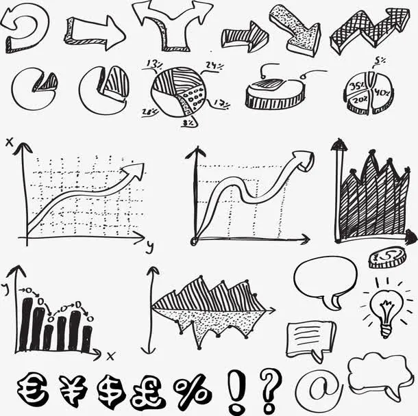 矢量柱形图免抠