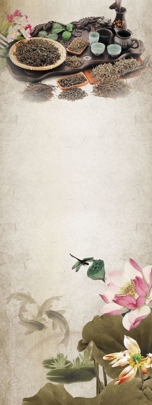 中国风中药药材海报背景高清