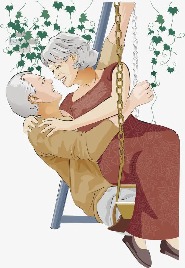 荡秋千的时光免抠