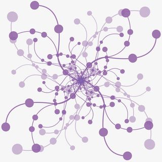 蓝色光圈背景免抠