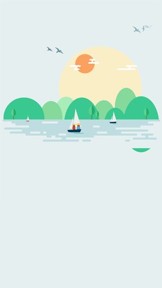 春天景色海面H5背景高清